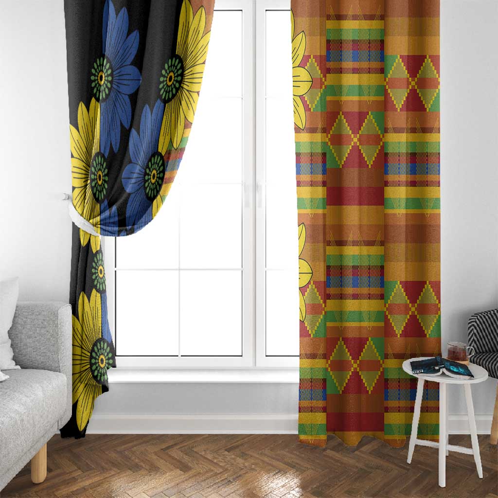 African Ethnic Kitenge Ankara Style Window Curtain