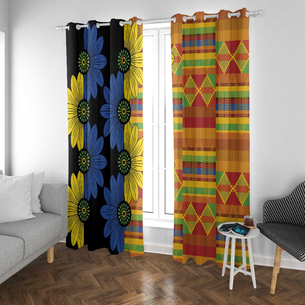 African Ethnic Kitenge Ankara Style Window Curtain