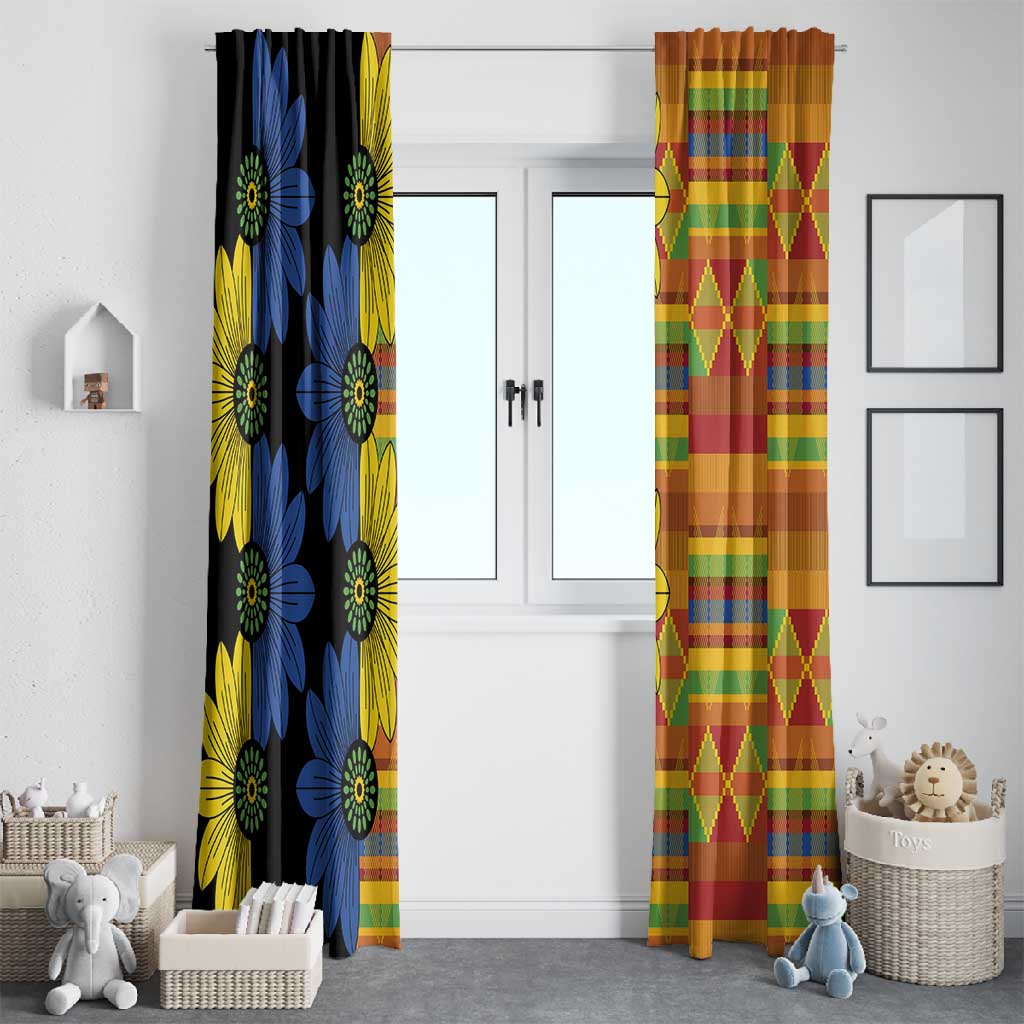 African Ethnic Kitenge Ankara Style Window Curtain