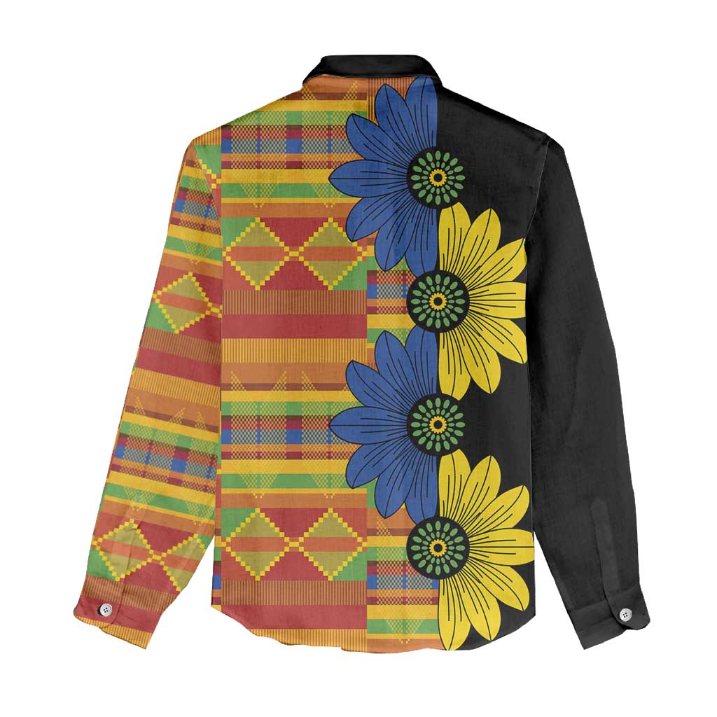 African Ethnic Kitenge Ankara Style Women Casual Shirt LT9