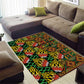African Tribal Geometric Mixed Kanga Pattern Area Rug