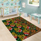 African Tribal Geometric Mixed Kanga Pattern Area Rug