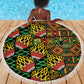 African Tribal Geometric Mixed Kanga Pattern Beach Blanket