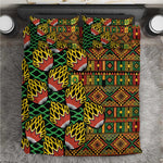 African Tribal Geometric Mixed Kanga Pattern Bedding Set