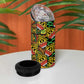 African Tribal Geometric Mixed Kanga Pattern 4 in 1 Can Cooler Tumbler