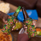 African Tribal Geometric Mixed Kanga Pattern 4 in 1 Can Cooler Tumbler