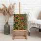 African Tribal Geometric Mixed Kanga Pattern Canvas Wall Art