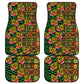 African Tribal Geometric Mixed Kanga Pattern Car Mats