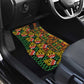African Tribal Geometric Mixed Kanga Pattern Car Mats