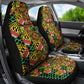African Tribal Geometric Mixed Kanga Pattern Car Seat Cover