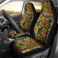 African Tribal Geometric Mixed Kanga Pattern Car Seat Cover
