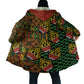 African Tribal Geometric Mixed Kanga Pattern Cloak