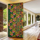 African Tribal Geometric Mixed Kanga Pattern Door Cover