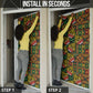 African Tribal Geometric Mixed Kanga Pattern Door Cover
