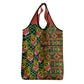 African Tribal Geometric Mixed Kanga Pattern Grocery Bag
