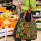 African Tribal Geometric Mixed Kanga Pattern Grocery Bag