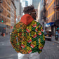 African Tribal Geometric Mixed Kanga Pattern Hoodie