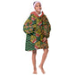 African Tribal Geometric Mixed Kanga Pattern Kid Wearable Blanket Hoodie