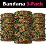 African Tribal Geometric Mixed Kanga Pattern Neck Gaiter LT9