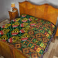 African Tribal Geometric Mixed Kanga Pattern Quilt
