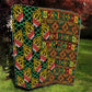 African Tribal Geometric Mixed Kanga Pattern Quilt