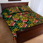 African Tribal Geometric Mixed Kanga Pattern Quilt Bed Set