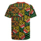 African Tribal Geometric Mixed Kanga Pattern Rugby Jersey