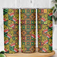 African Tribal Geometric Mixed Kanga Pattern Skinny Tumbler