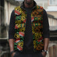 African Tribal Geometric Mixed Kanga Pattern Sleeveless Puffer Jacket