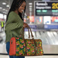 African Tribal Geometric Mixed Kanga Pattern Travel Bag