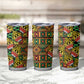 African Tribal Geometric Mixed Kanga Pattern Tumbler Cup