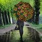 African Tribal Geometric Mixed Kanga Pattern Umbrella
