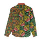 African Tribal Geometric Mixed Kanga Pattern Women Casual Shirt LT9