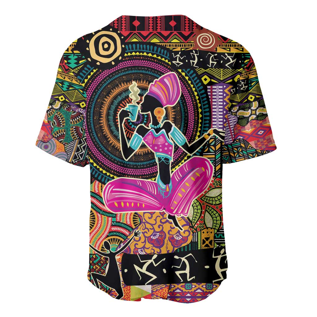 African Women Ethnic Motifs Baseball Jersey