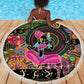 African Women Ethnic Motifs Beach Blanket