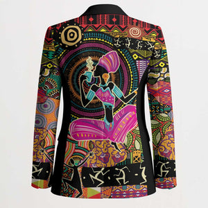 African Women Ethnic Motifs Blazer