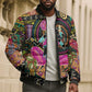 African Women Ethnic Motifs Bomber Puffer Jacket