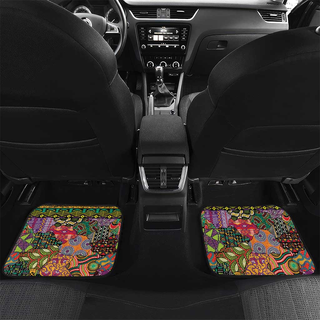 African Women Ethnic Motifs Car Mats
