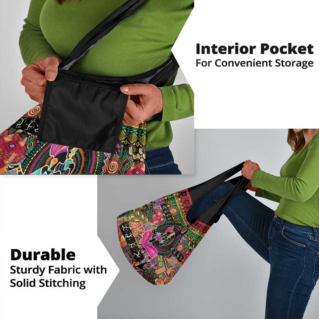 African Women Ethnic Motifs Grocery Bag