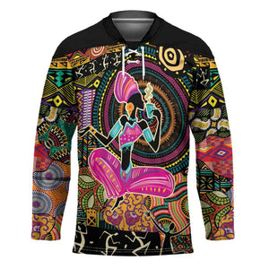 African Women Ethnic Motifs Hockey Jersey