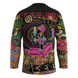 African Women Ethnic Motifs Hockey Jersey