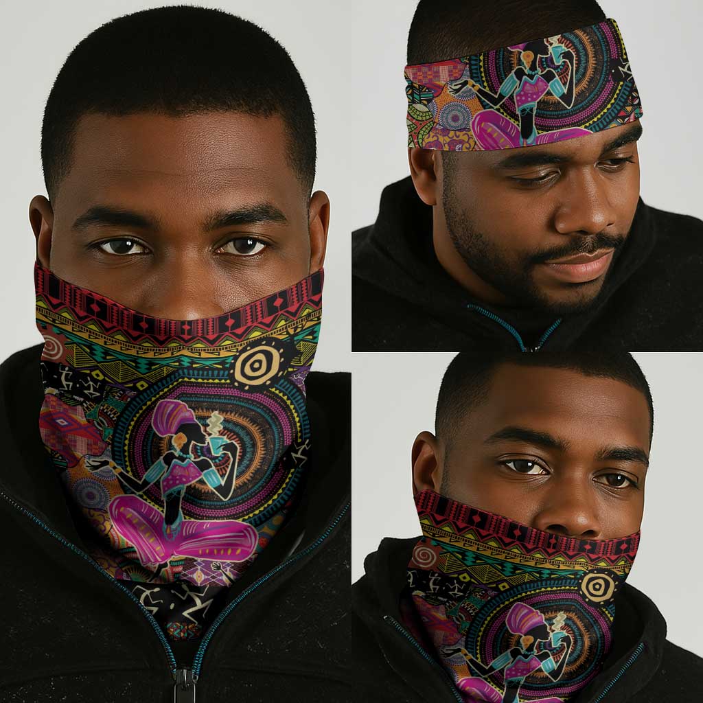 African Women Ethnic Motifs Neck Gaiter LT9