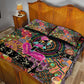 African Women Ethnic Motifs Quilt Bed Set