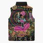 African Women Ethnic Motifs Sleeveless Puffer Jacket