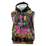 African Women Ethnic Motifs Sleeveless Zip Hoodie - African Pride