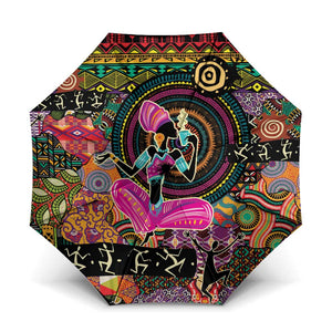African Women Ethnic Motifs Umbrella