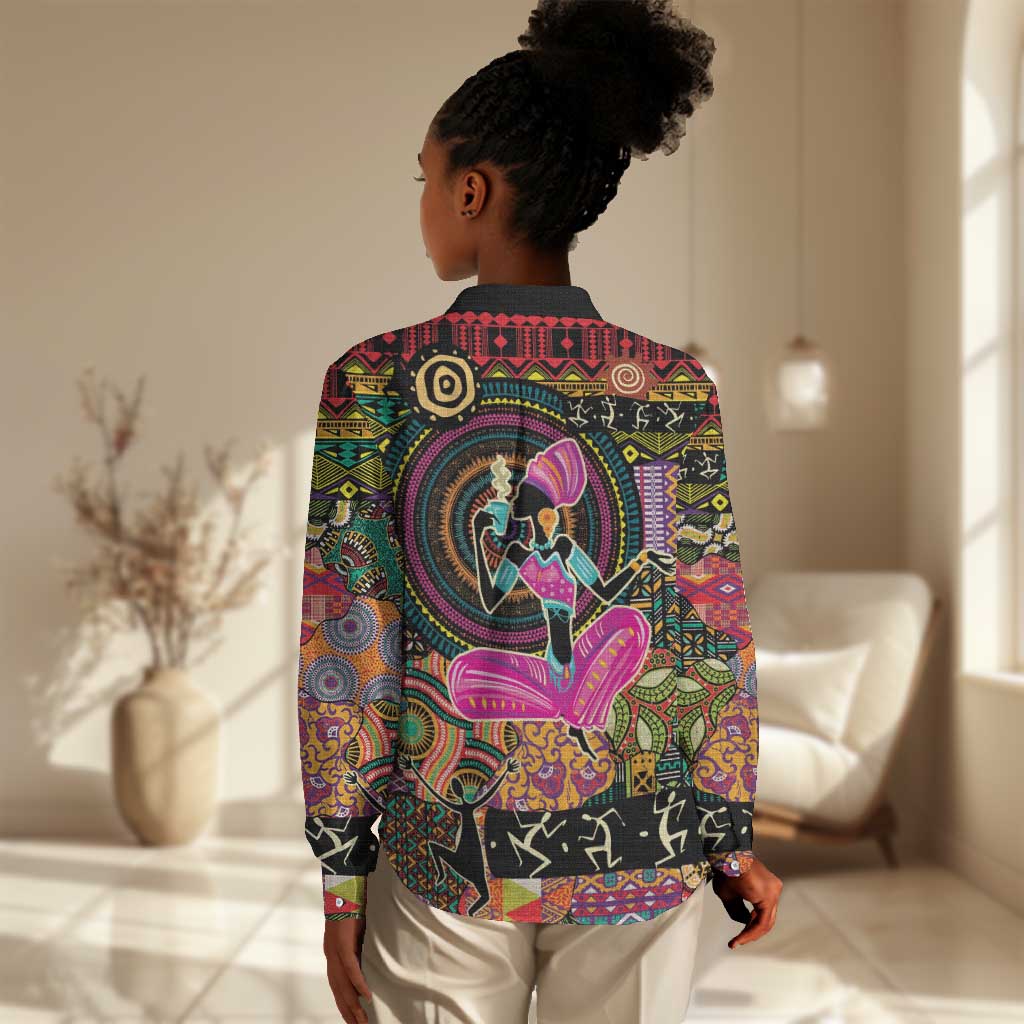 African Women Ethnic Motifs Women Casual Shirt LT9