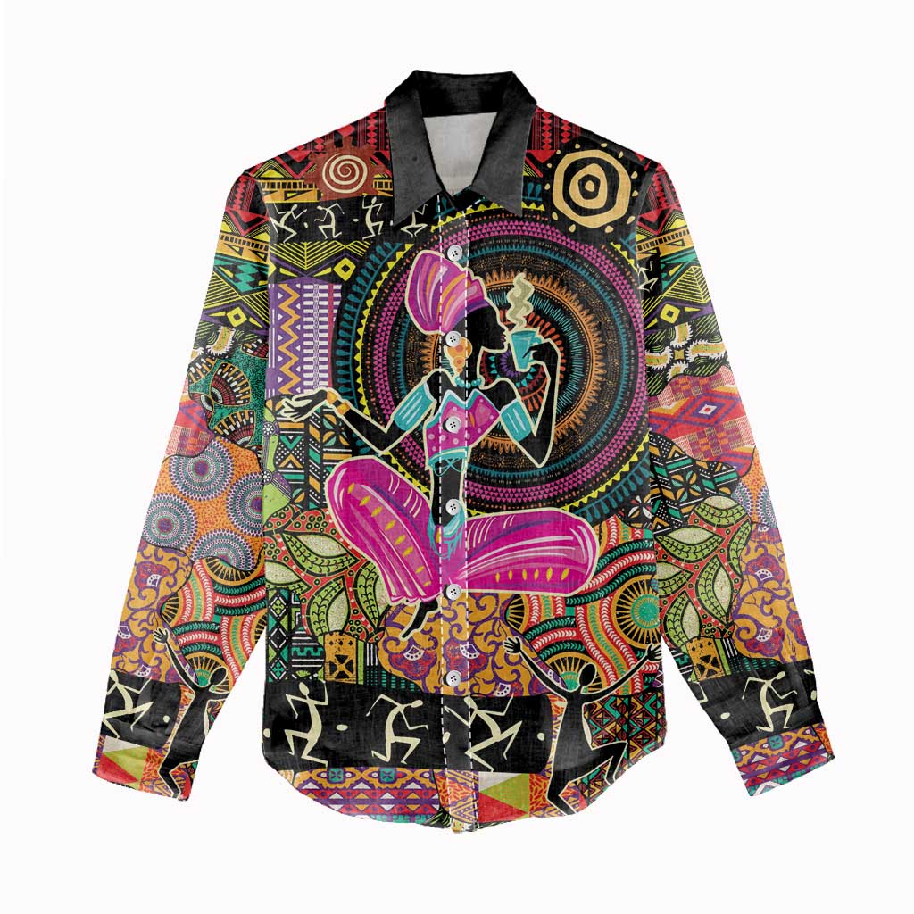 African Women Ethnic Motifs Women Casual Shirt LT9