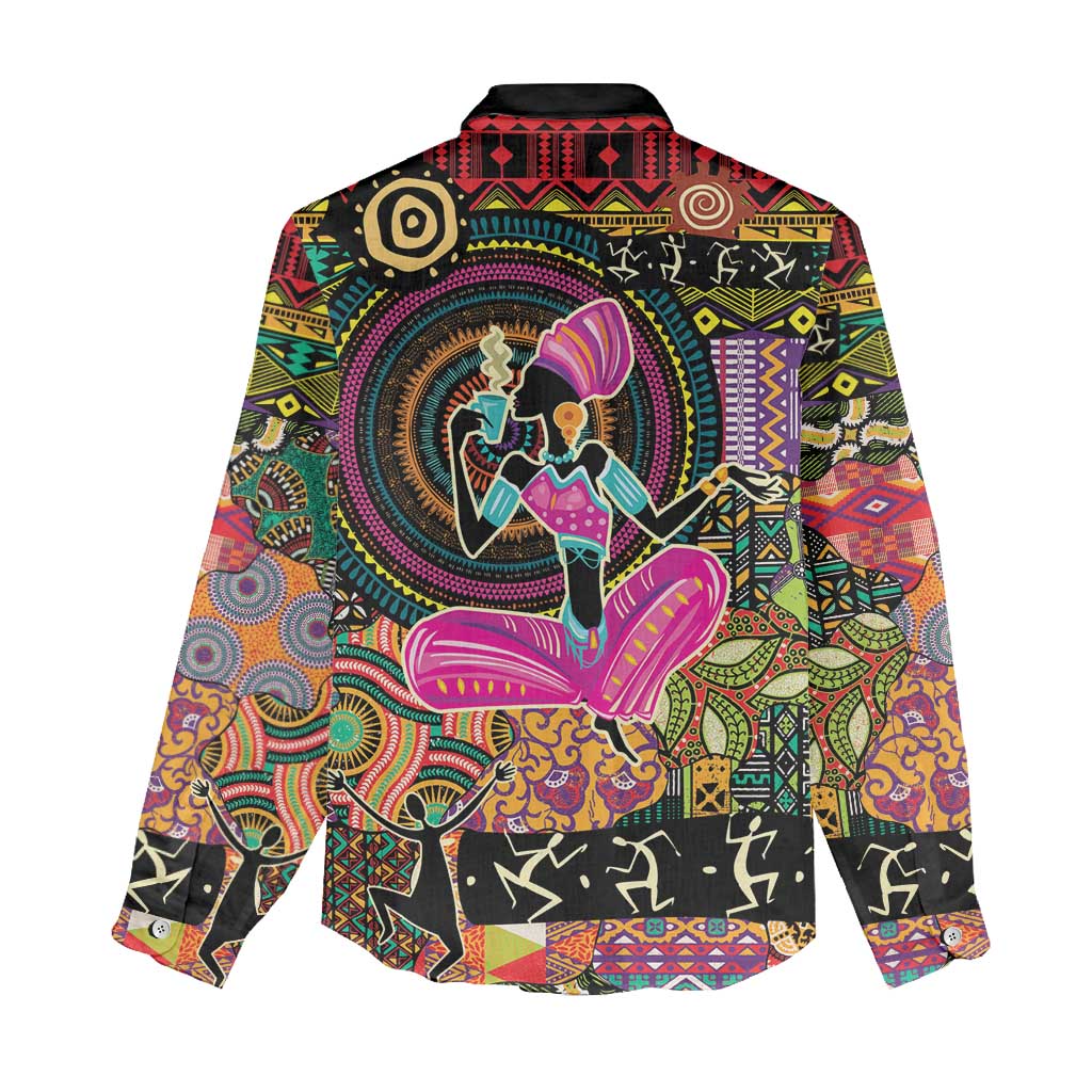 African Women Ethnic Motifs Women Casual Shirt LT9