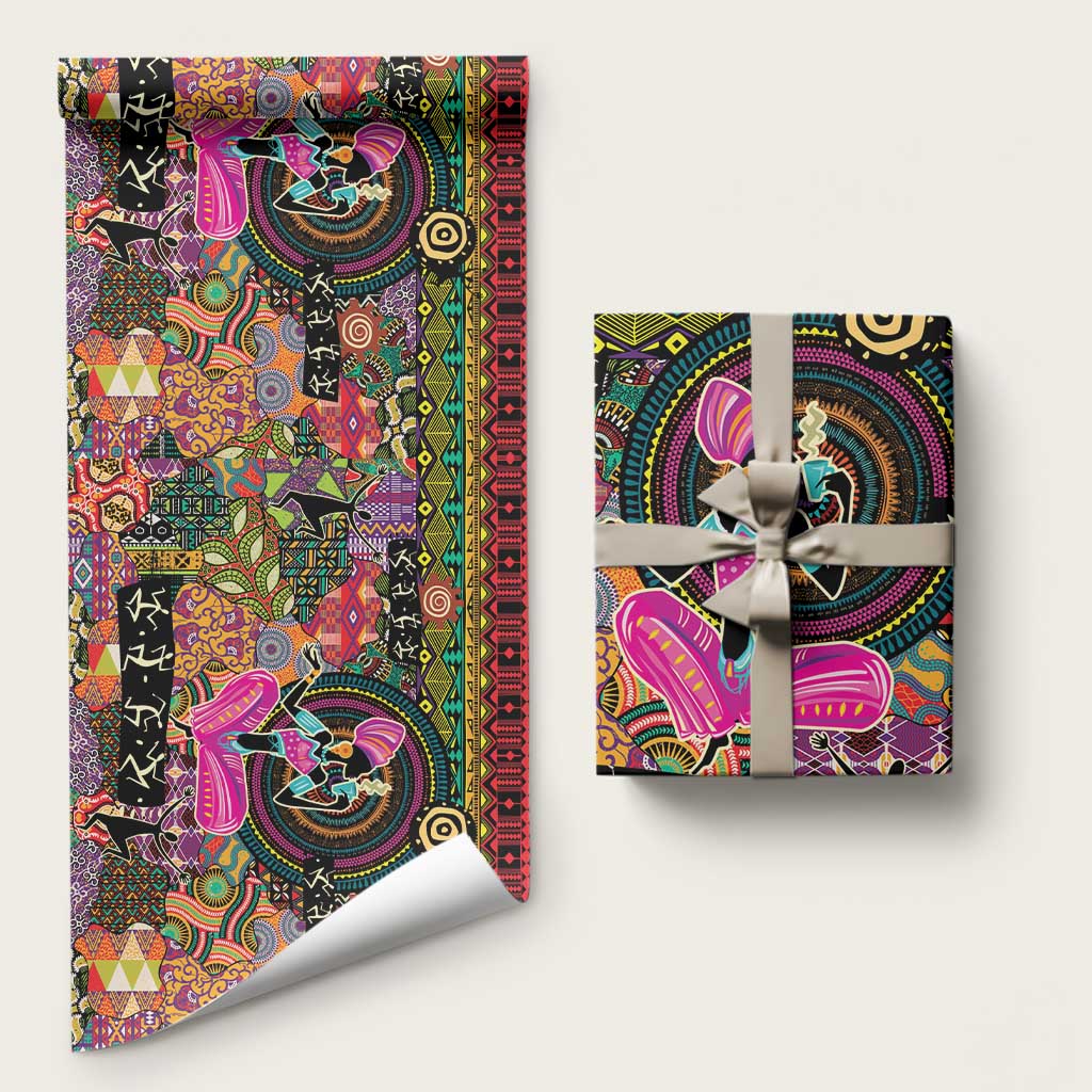 African Women Ethnic Motifs Wrapping Paper - African Pride